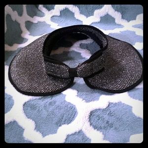 Saks Fifth Avenue Roll up Visor w/Bow